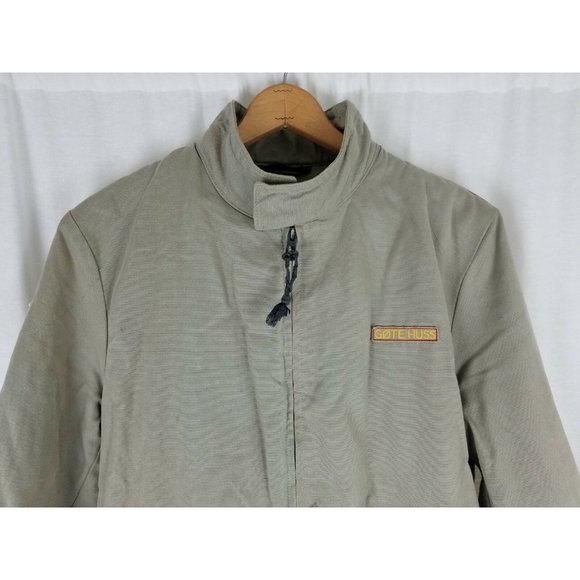 Marc O'Polo Campus Stockholm Patch Canvas Quilted Bomber Jacket Mens M Gote Huss - Picture 2 of 12